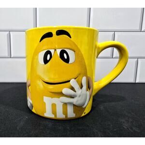 M&M Peanut Yellow Coffee Mug Cup Large Official Licensed M&M 2017